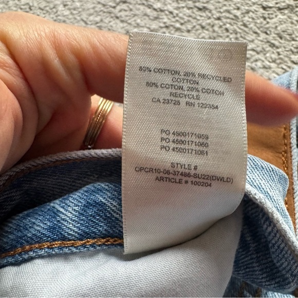 Aritzia Denim Forum jeans the Claudia high rise baggy straight leg 24 - Picture 6 of 13